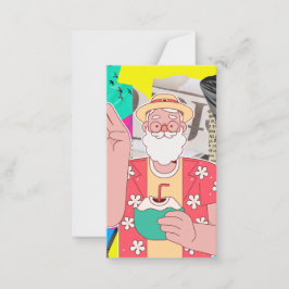 Vrolijk kerstfeest 2024 notitiekaartje