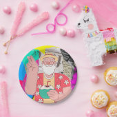 Vrolijk kerstfeest 2024 papieren bordje (Feest)