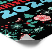 Vrolijk kerstfeest 2024 poster (Hoek)