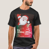 Vrolijk kerstfeest 2024 t-shirt (Voorkant)