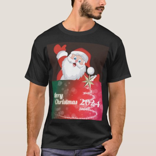 Vrolijk kerstfeest 2024 t-shirt (Voorkant)