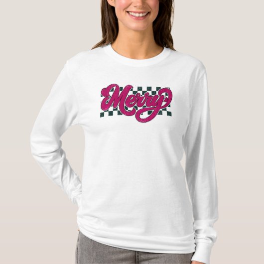 Vrolijk, kerstfeest 2024 t-shirt (Voorkant)