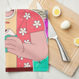 Vrolijk kerstfeest 2024 theedoek