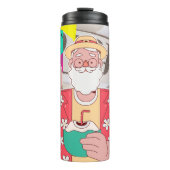 Vrolijk kerstfeest 2024 thermosbeker (Voorkant)