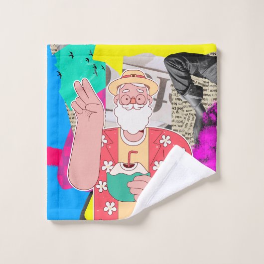 Vrolijk kerstfeest 2024 washandje (Wasdoekje)