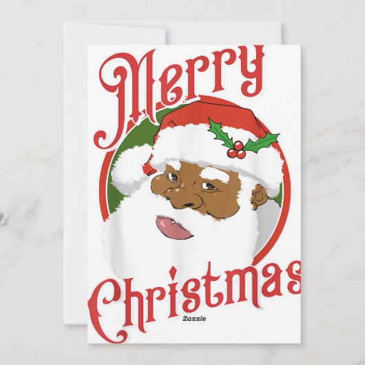 Vrolijk Kerstfeest 2025 Kerstman Feestdagenkaart (Achterkant)