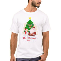 Vrolijk Kerstfeest 2025 Unisex Jersey T-shirt