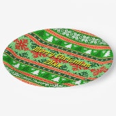 Vrolijk kerstfeest 20XX met kerstcadeautjes Papieren Bordje (Gekanteld)