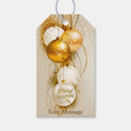 Vrolijk kerstfeest 23 Afbeelding opties Cadeaulabel (Voorkant)