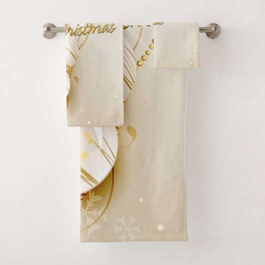 Vrolijk kerstfeest 23 badkamerhanddoekjes bad handdoek (Insitu)
