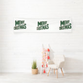 Vrolijk kerstfeest 2,5x10 Vinylbanner Spandoek (Insitu)