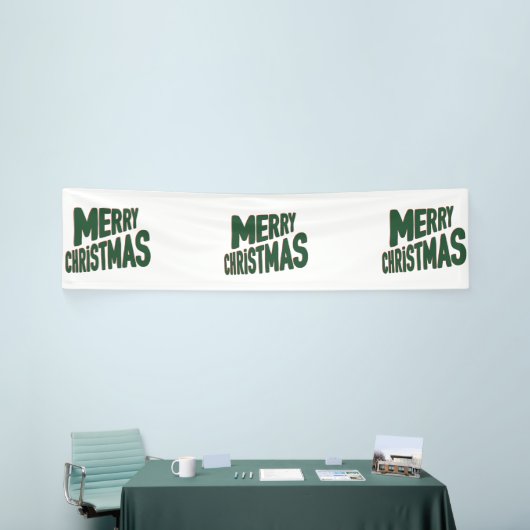 Vrolijk kerstfeest 2,5x10 Vinylbanner Spandoek (Beurs)