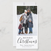 Vrolijk Kerstfeest 2 Foto Feestdagenkaart (Voorkant)