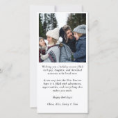 Vrolijk Kerstfeest 2 Foto Feestdagenkaart (Achterkant)