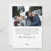 Vrolijk Kerstfeest 2 Foto Feestdagenkaart (Achterkant)