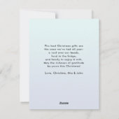 vrolijk kerstfeest! 2 foto, kerstboom feestdagenkaart (Achterkant)