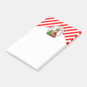 Vrolijk kerstfeest 2 Goldendoedel (gouden rood) Post-it® Notes (Schuin)