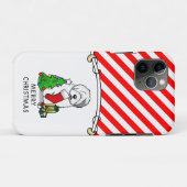 Vrolijk kerstfeest 2 Oude Engelse Sheepdog Grey 1 Case-Mate iPhone Case (Achterkant (horizontaal))