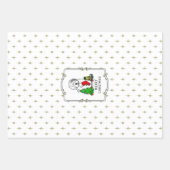 Vrolijk kerstfeest 2 Oude Engelse Sheepdog Grey 1 Inpakpapier Vel (Voorkant 3)