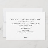 Vrolijk kerstfeest 2 serie Foto Rustic Brown Feestdagenkaart (Achterkant)