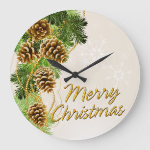 Vrolijk kerstfeest 33-opties voor wandklokken