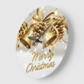 Vrolijk kerstfeest 35-opties voor wandklokken (Hoek)