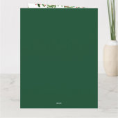 Vrolijk Kerstfeest 3 Foto Collage Groene Vakantie Kaart (Achterkant)