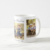 Vrolijk kerstfeest 3 Fotocollage Mok koffie (Voorkant rechts)