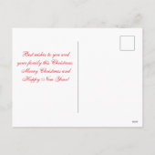 Vrolijk Kerstfeest 3 Foto's Groene Buffalo Plaid Feestdagenkaart (Achterkant)