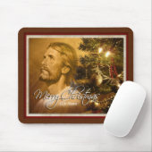 Vrolijk kerstfeest 3A Mousepad Muismat (Met muis)