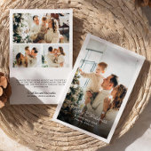 Vrolijk kerstfeest 4-foto persoonlijk bericht feestdagenkaart