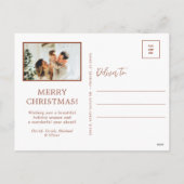 Vrolijk kerstfeest 5 foto feestdagenkaart (Achterkant)