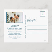 Vrolijk kerstfeest 5 foto feestdagenkaart (Achterkant)