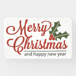 Vrolijk kerstfeest 5 spandoek