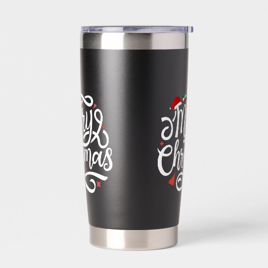 Vrolijk kerstfeest-61039 geïsoleerde drinkbeker (Links)