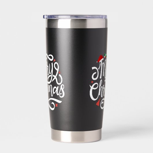 Vrolijk kerstfeest-61039 geïsoleerde drinkbeker (Rechts)