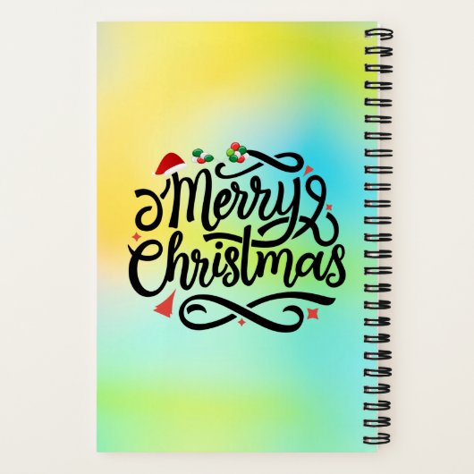 Vrolijk kerstfeest-61039 Notitieboek (Achterkant)