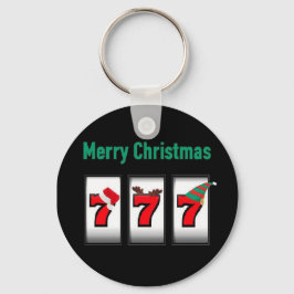Vrolijk kerstfeest 777 Sleutelhanger