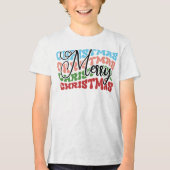 Vrolijk kerstfeest - 79232 Tri-Blend shirt (Voorkant)