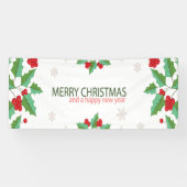 Vrolijk kerstfeest 7 spandoek (Horizontaal)