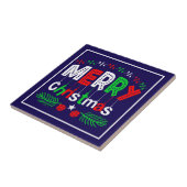 Vrolijk kerstfeest-85923 tegeltje (Zijkant)