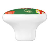 vrolijk kerstfeest 917 keramische knop (Zijkant)