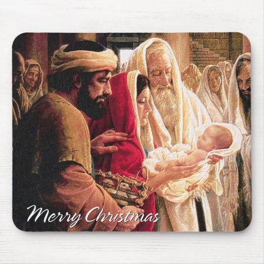 Vrolijk kerstfeest A1 Mousepad Muismat (Voorkant)