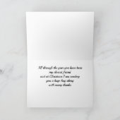 VROLIJK KERSTFEEST ***AAN MIJN BESTE VRIEND*** FEESTDAGEN KAART (Binnen)