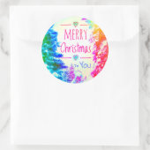 VROLIJK KERSTFEEST AAN U STICKER (Tas)