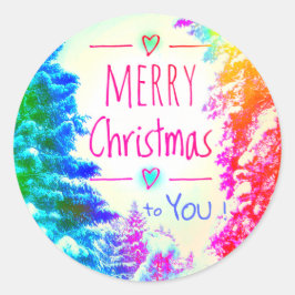 VROLIJK KERSTFEEST AAN U STICKER