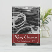 Vrolijk kerstfeest Aangepaste filmlezers uitnodige Kaart (Staand voorkant)