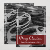 Vrolijk kerstfeest Aangepaste filmlezers uitnodige Kaart (Voorkant / Achterkant)