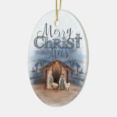 Vrolijk kerstfeest — Aangepaste foto / jaar Keramisch Ornament (Links)