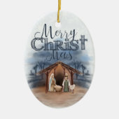 Vrolijk kerstfeest — Aangepaste foto / jaar Keramisch Ornament (Voorkant)